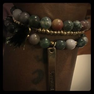 Custom beaded charm bracelets